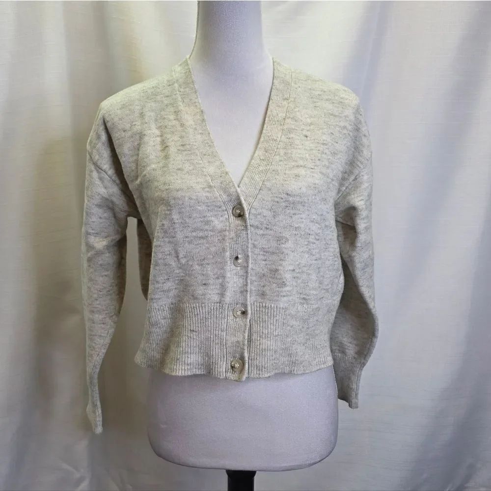 CALIA by Carrie Underwood Cropped Cardigan Sweater Size Large